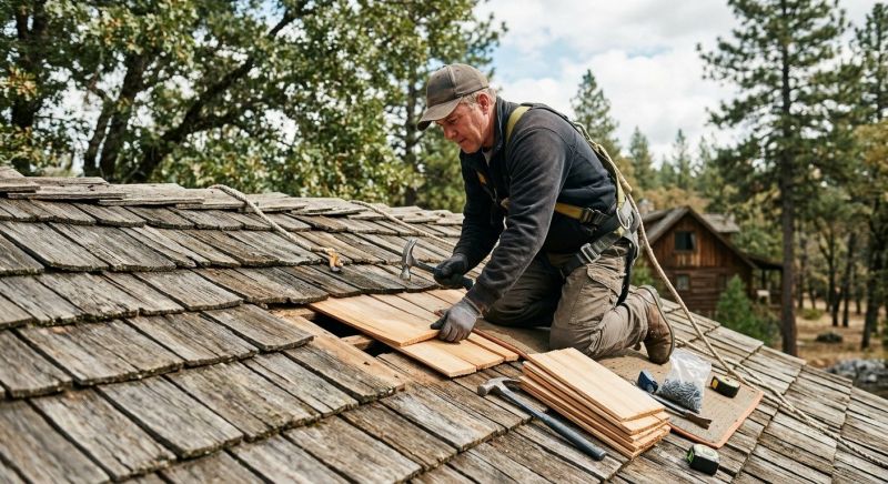 Cedar Shake Roof Repair in Englewood, CO