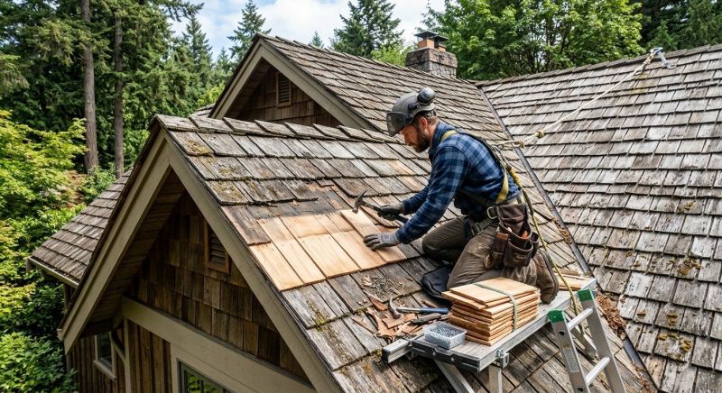 Cedar Shingles Repair in Elizabeth, CO