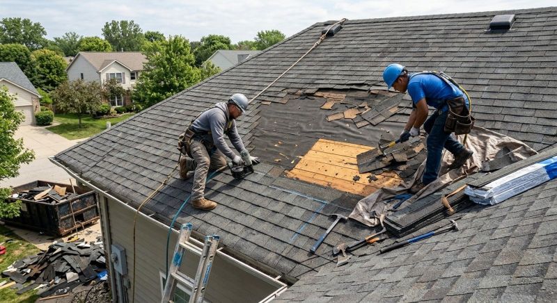 Damaged Roof Repair in Denver County, CO
