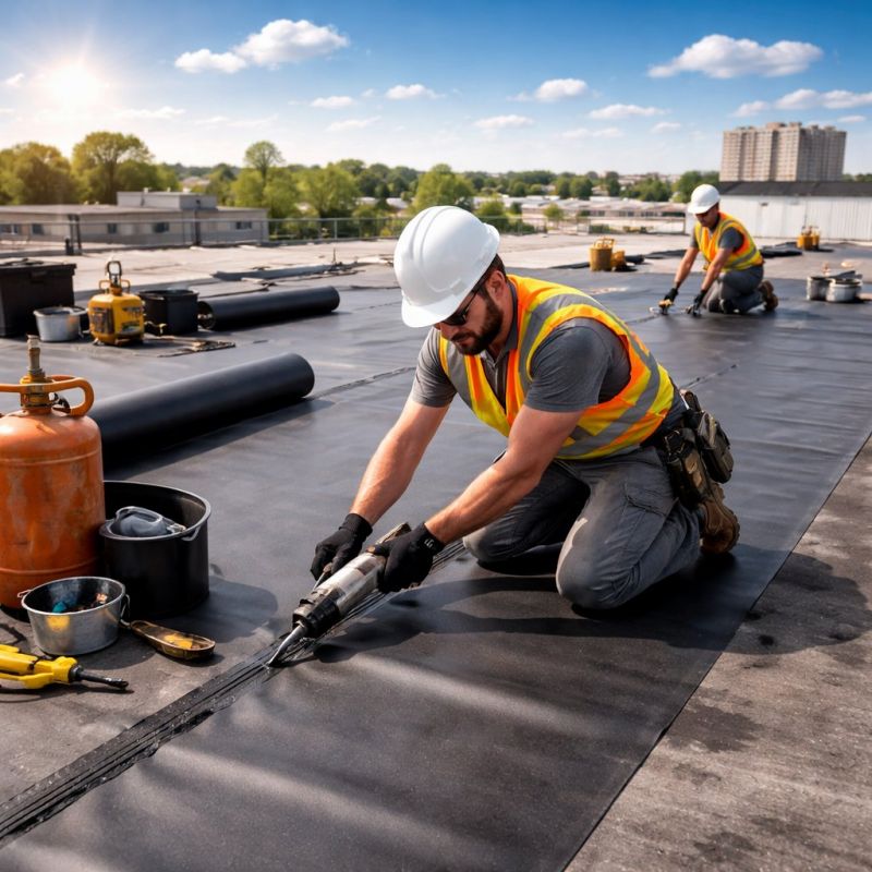 Epdm Roof Installation in Strasburg, CO