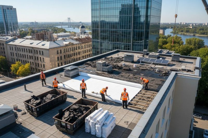 Flat Roof Replacement in Denver, CO