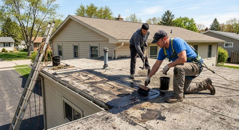 Flat Roof Tar Repair in Aurora, CO