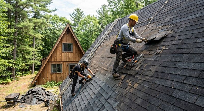 Hip Roof Shingle Repair in Aurora, CO