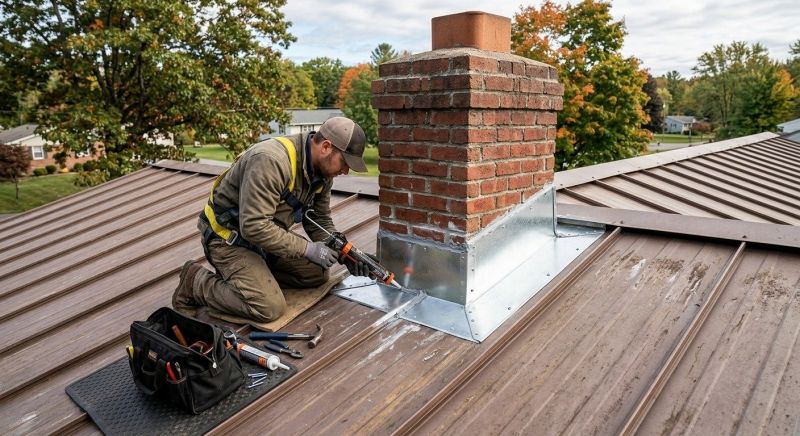 Metal Roof Flashing Repair in Aurora, CO