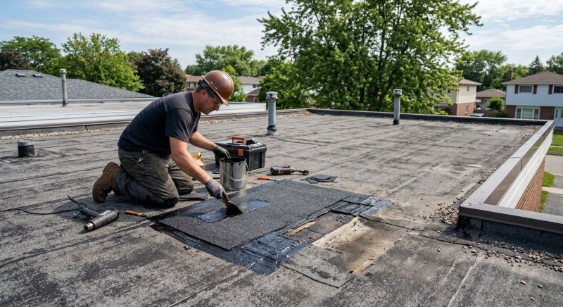 Rubber Roof Repair in Commerce City, CO