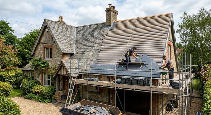 Slate Roof Replacement in Elizabeth, CO