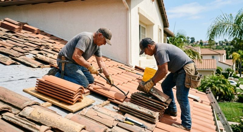 Spanish Tile Roof Repair in Aurora, CO