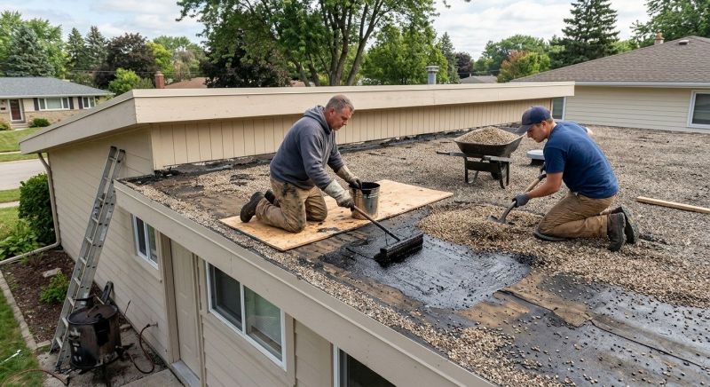 Tar And Gravel Roof Repair in Aurora, CO