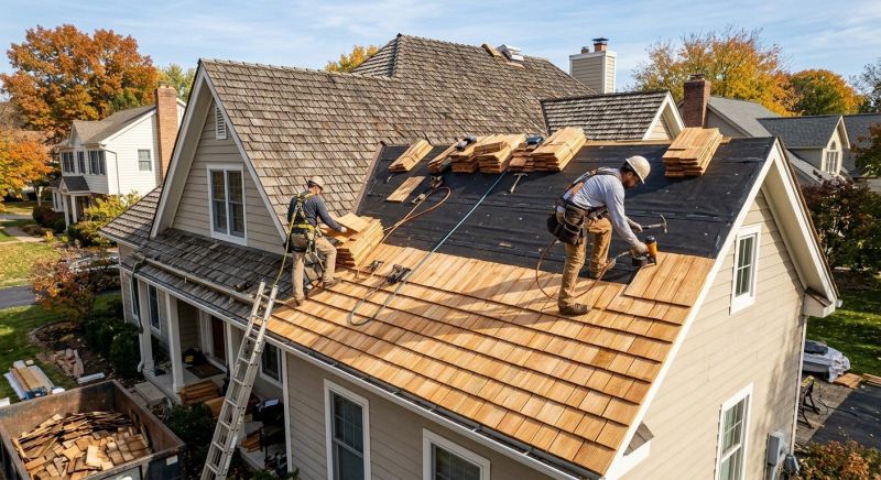 Wood Shake Roof Replacement in Elizabeth, CO