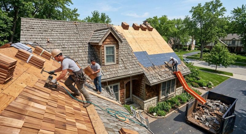 Wood Shingle Roof Replacement in Aurora, CO